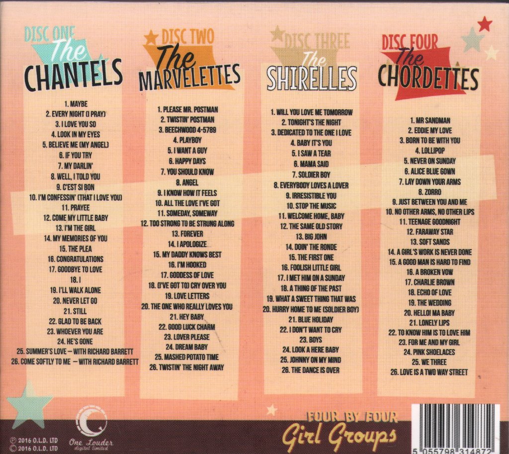 Various Artists - Four By Four Girl Groups - Cd Set
