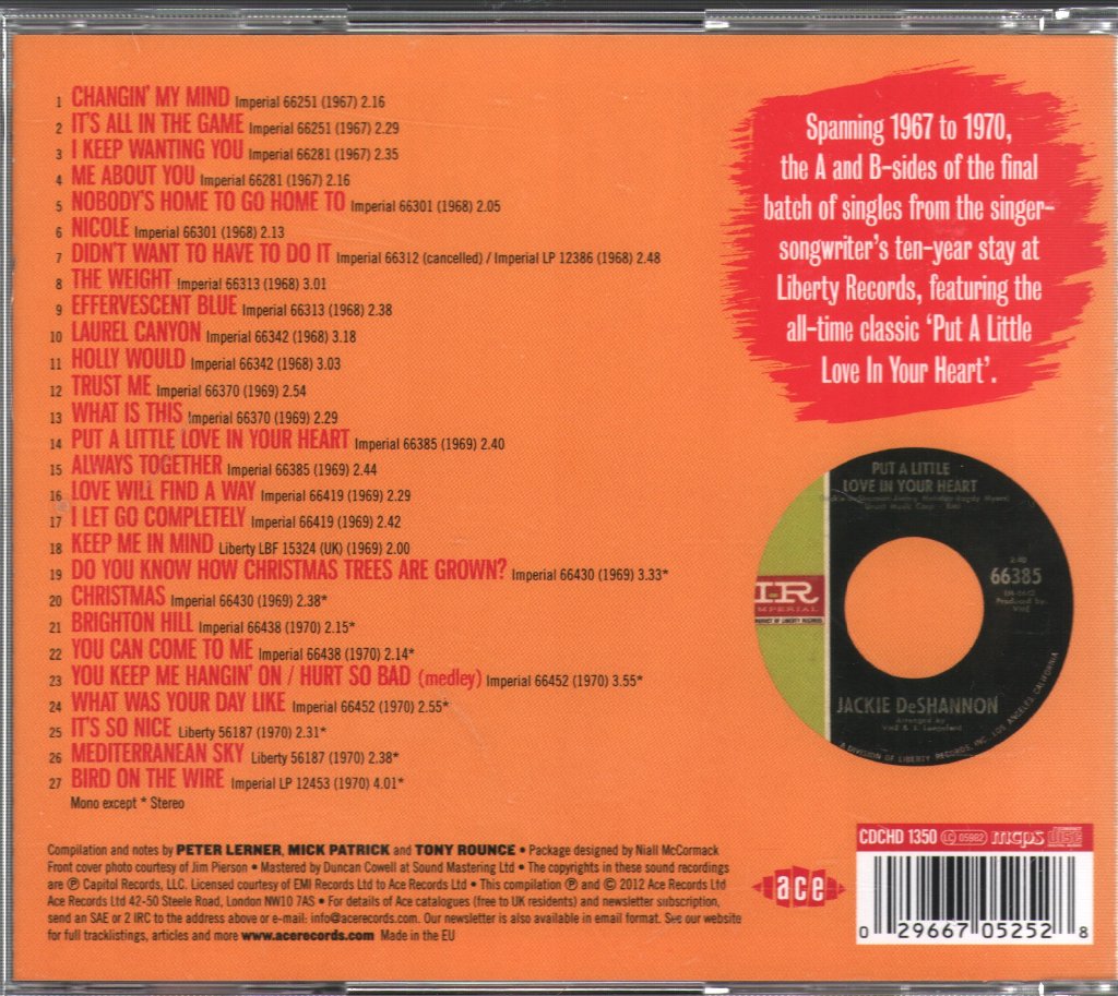 Jackie DeShannon - Keep Me In Mind - Cd