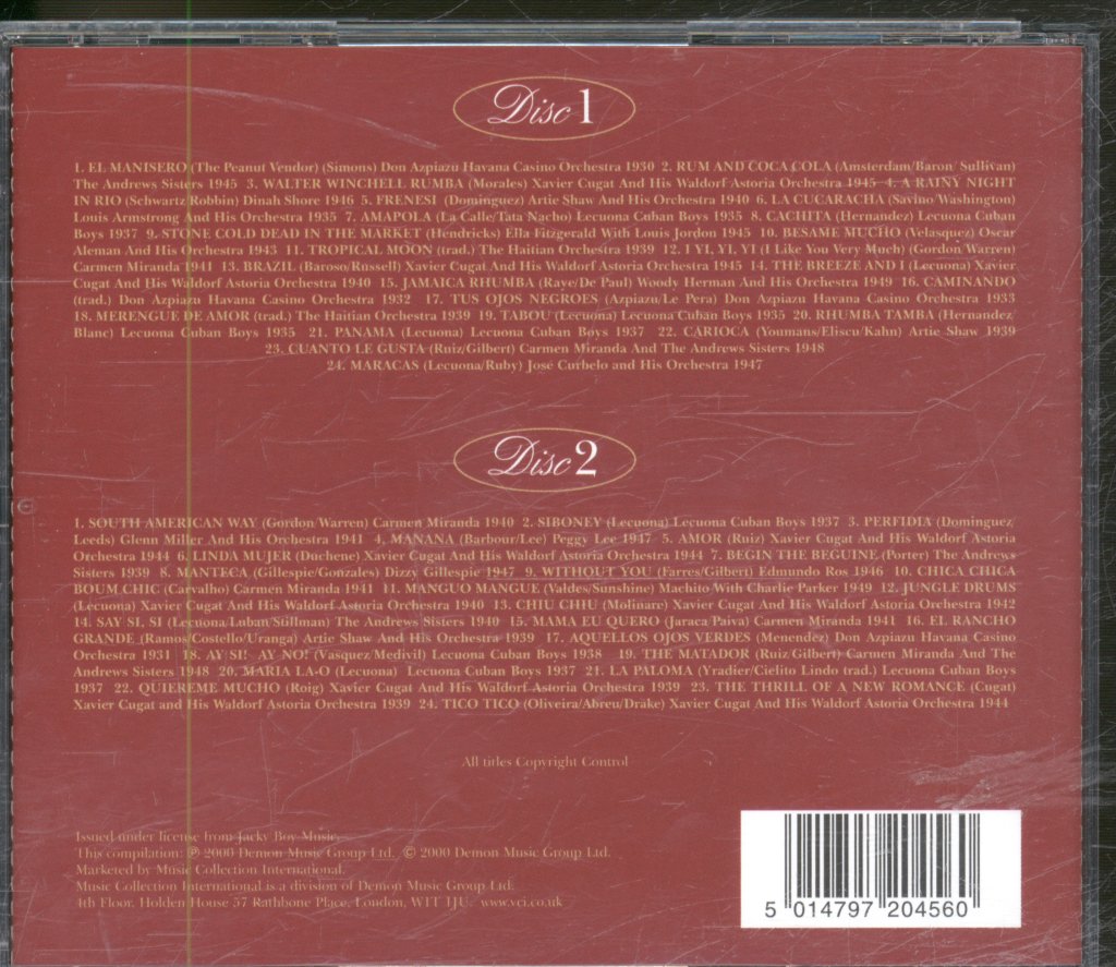 Various Artists - Latin Lounge A Nostalgic Collection - Double Cd