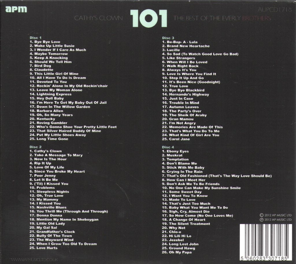 Everly Brothers - Cathy's Clown: The Best Of The Everly Brothers - Cd Set