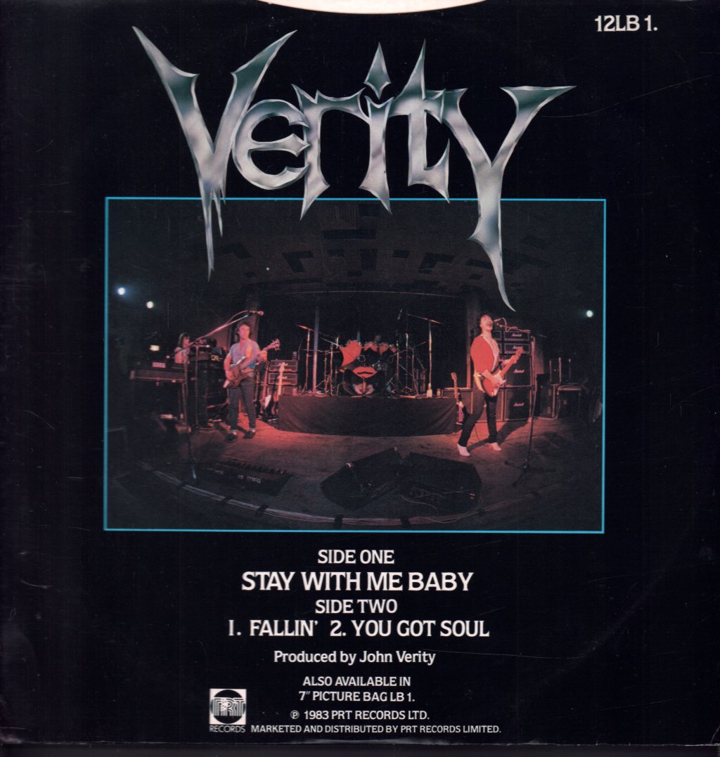 Verity (Rock/Metal Group) - Stay With Me Baby - 12 Inch
