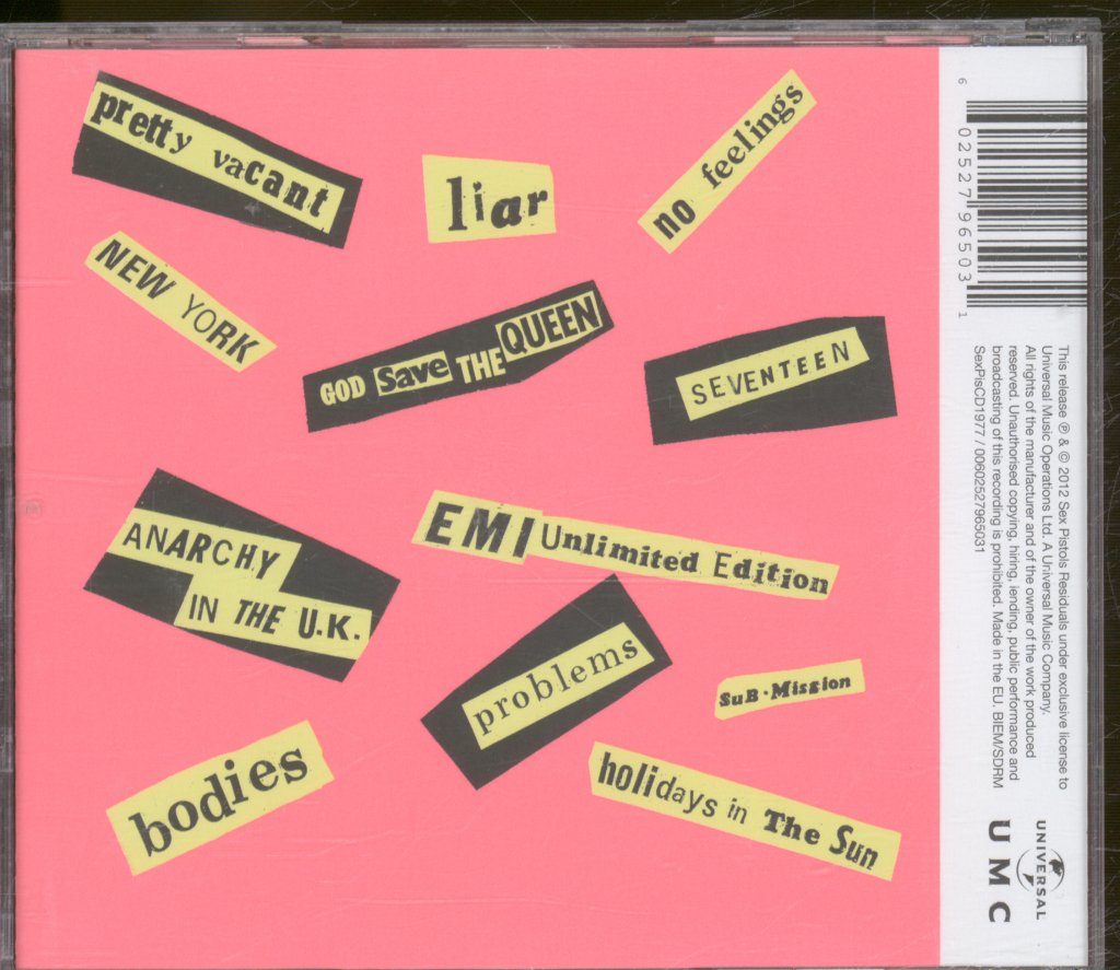 Sex Pistols - Never Mind The Bollocks Here's The Sex Pistols - Cd