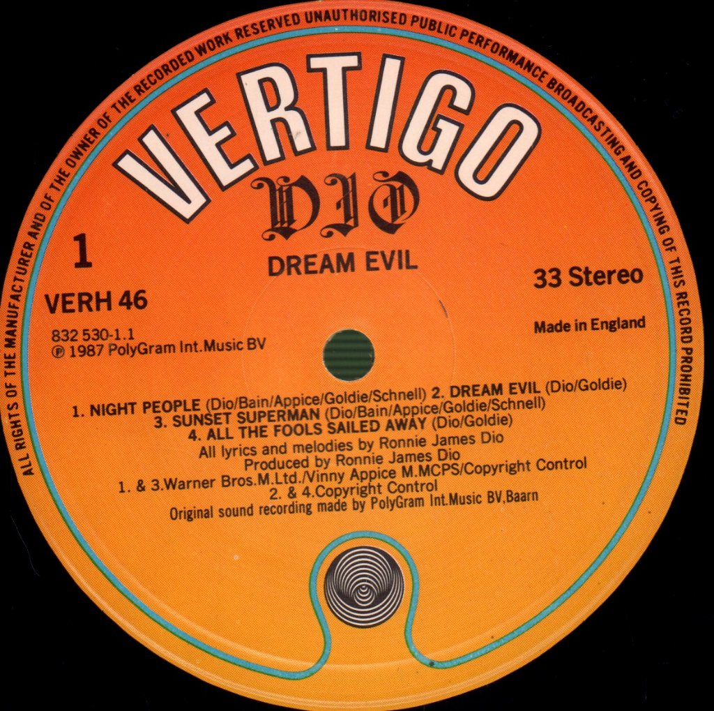 Dio - Dream Evil - Lp