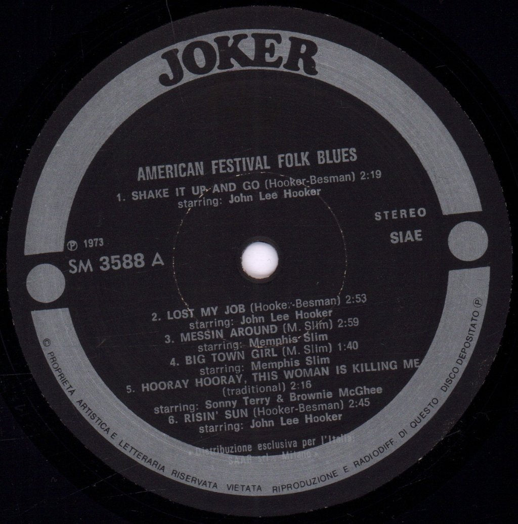 Various Artists - American Festival Folk Blues - Lp