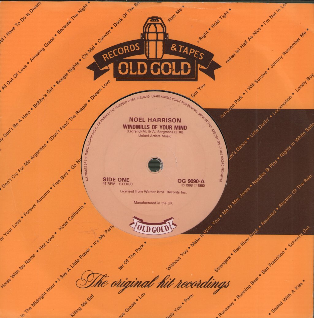 Noel Harrison - Windmills Of Your Mind - 7 Inch