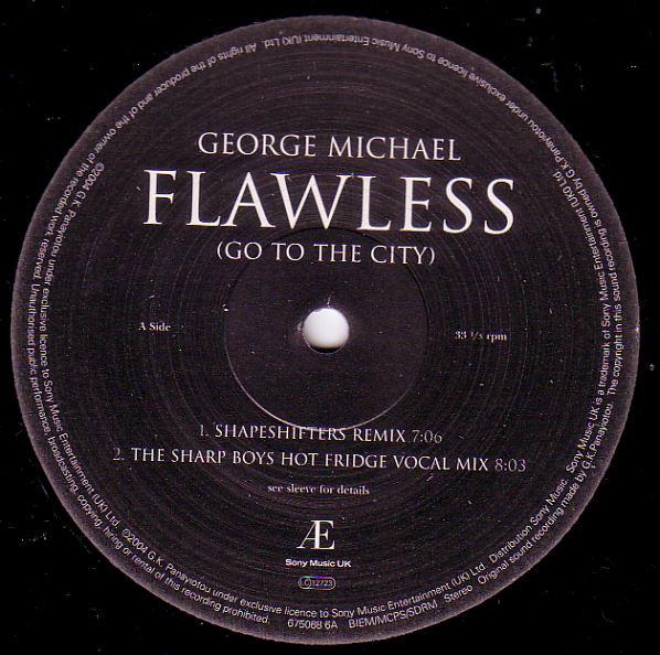 George Michael - Flawless Go To The City - 12 Inch