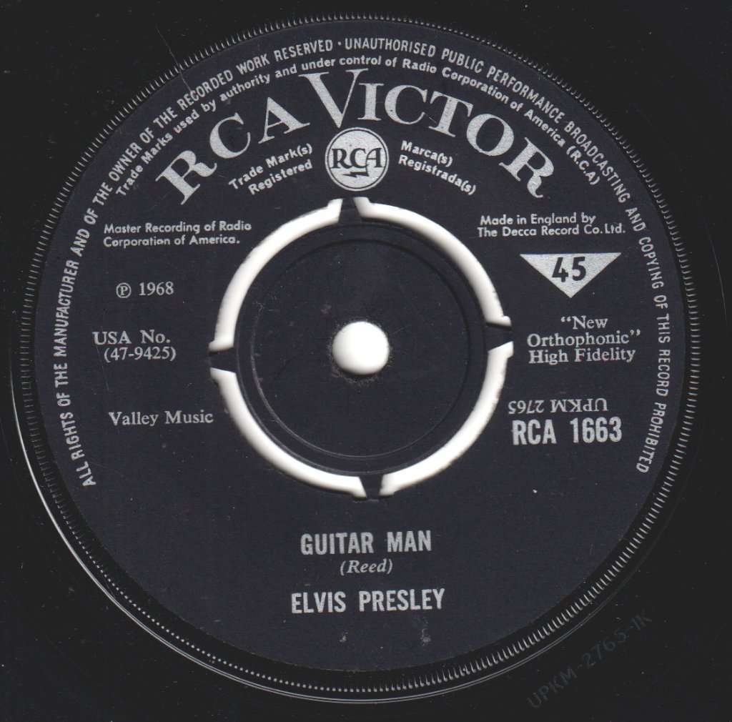 Elvis Presley - Guitar Man - 7 Inch