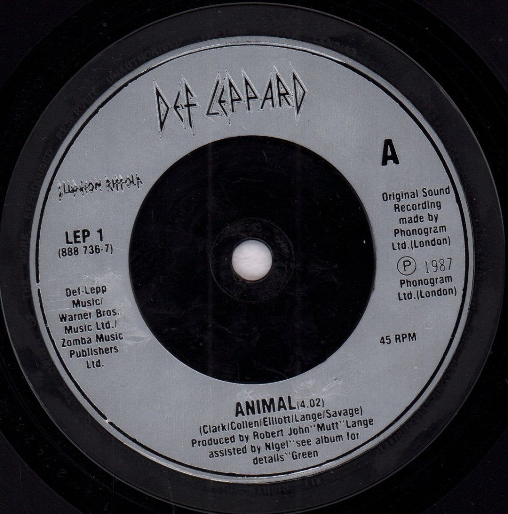 Def Leppard - Animal - 7 Inch