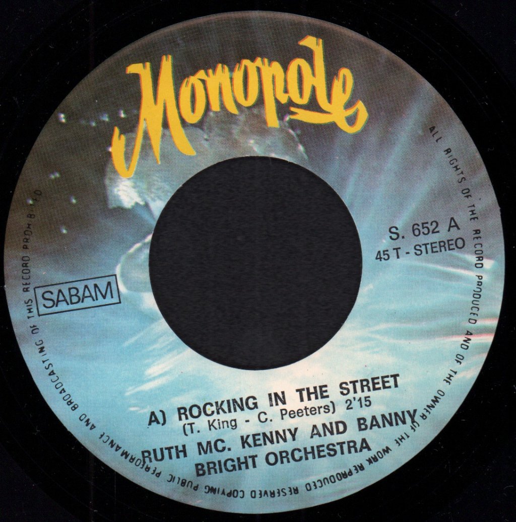 Ruth McKenny and banny bright orchestra - Rocking In The Street - 7 Inch