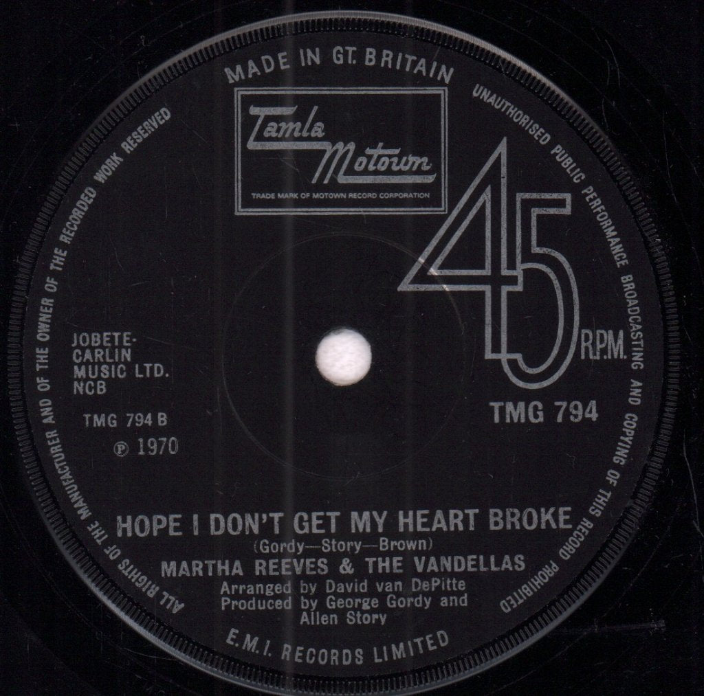 Martha Reeves And The Vandellas - Bless You - 7 Inch