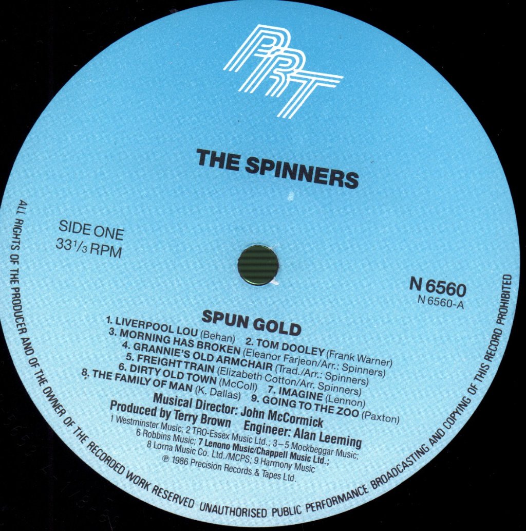 Spinners (Folk Group) - Spun Gold (Very Best Of) - Lp