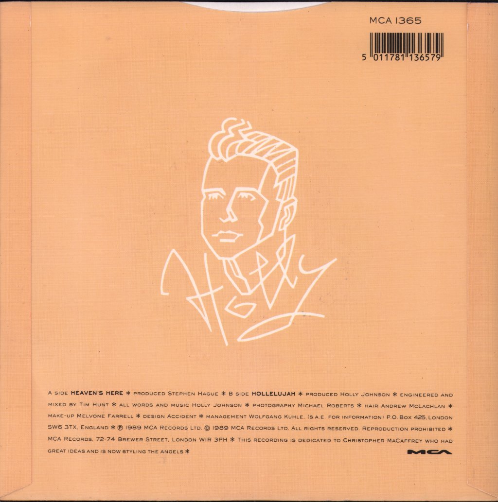 Holly Johnson - Heaven's Here - 7 Inch