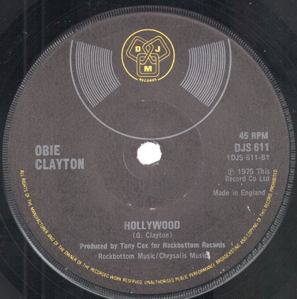 Obie Clayton - Say You're Sorry - 7 Inch