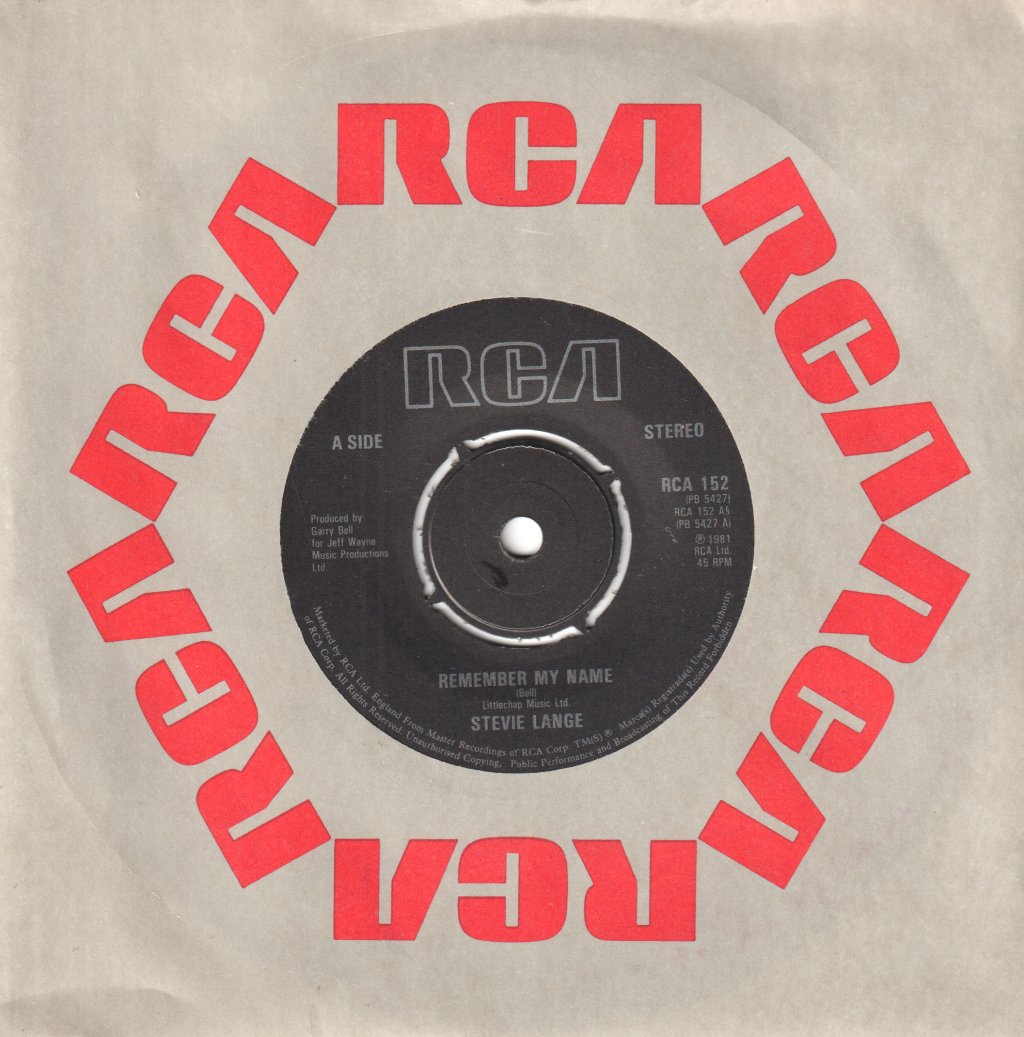Stevie Lange - Remember My Name - 7 Inch