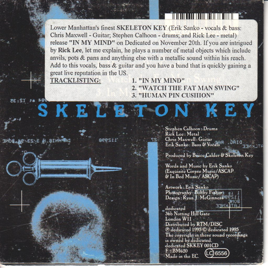 Skeleton Key - Human Pin Cushion - Cd
