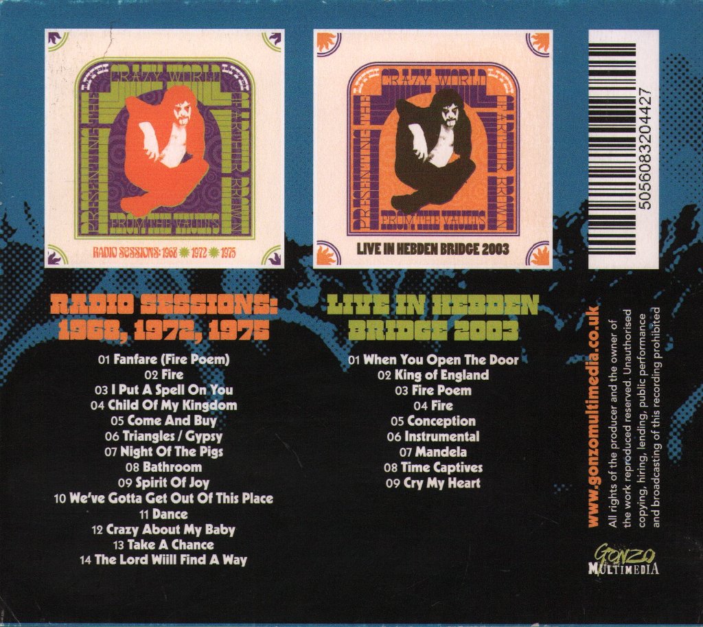 Arthur Brown - Legendary Gigs Volume 1 - Double Cd