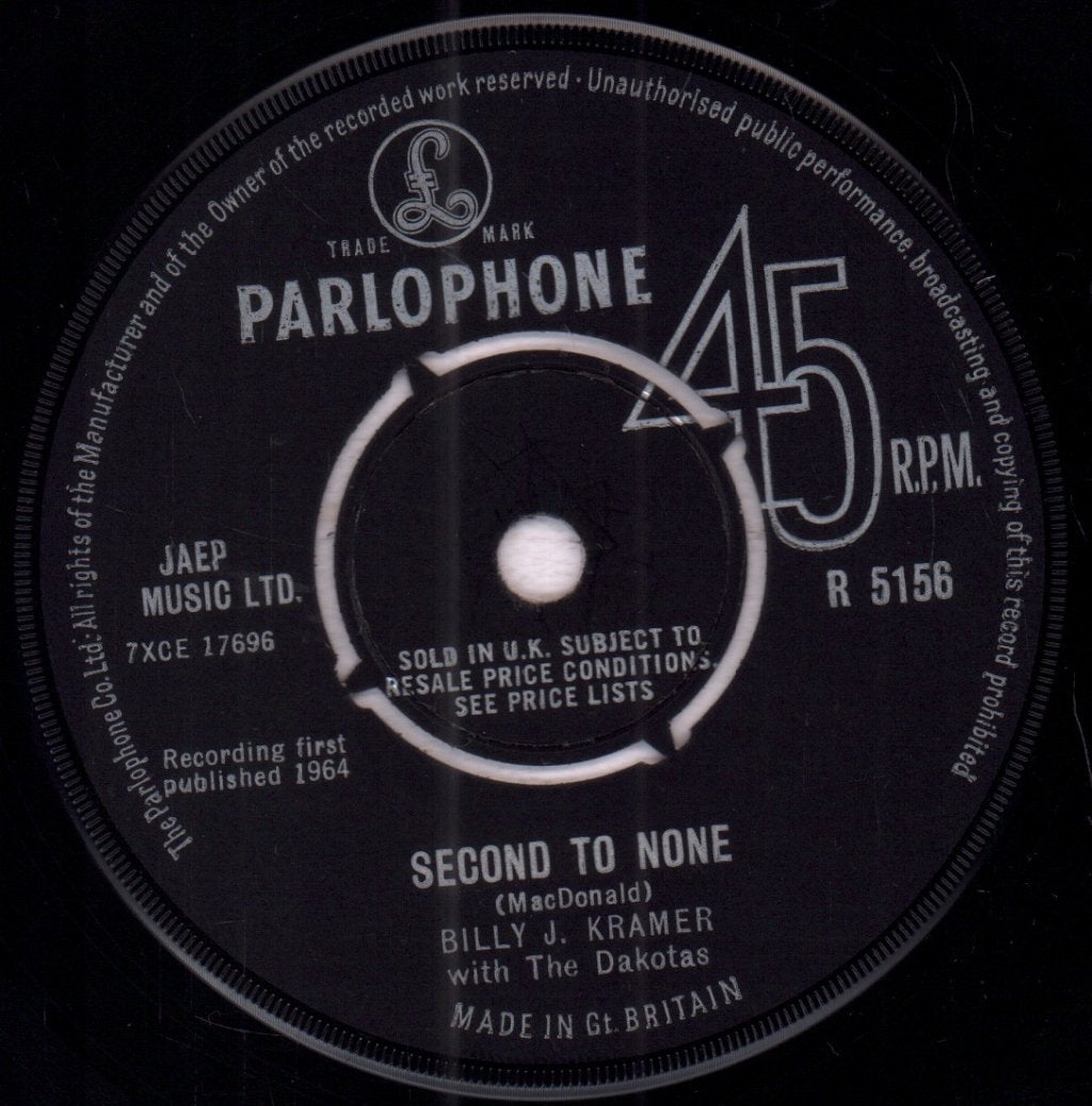 Billy J.Kramer And The Dakotas - From A Window - 7 Inch