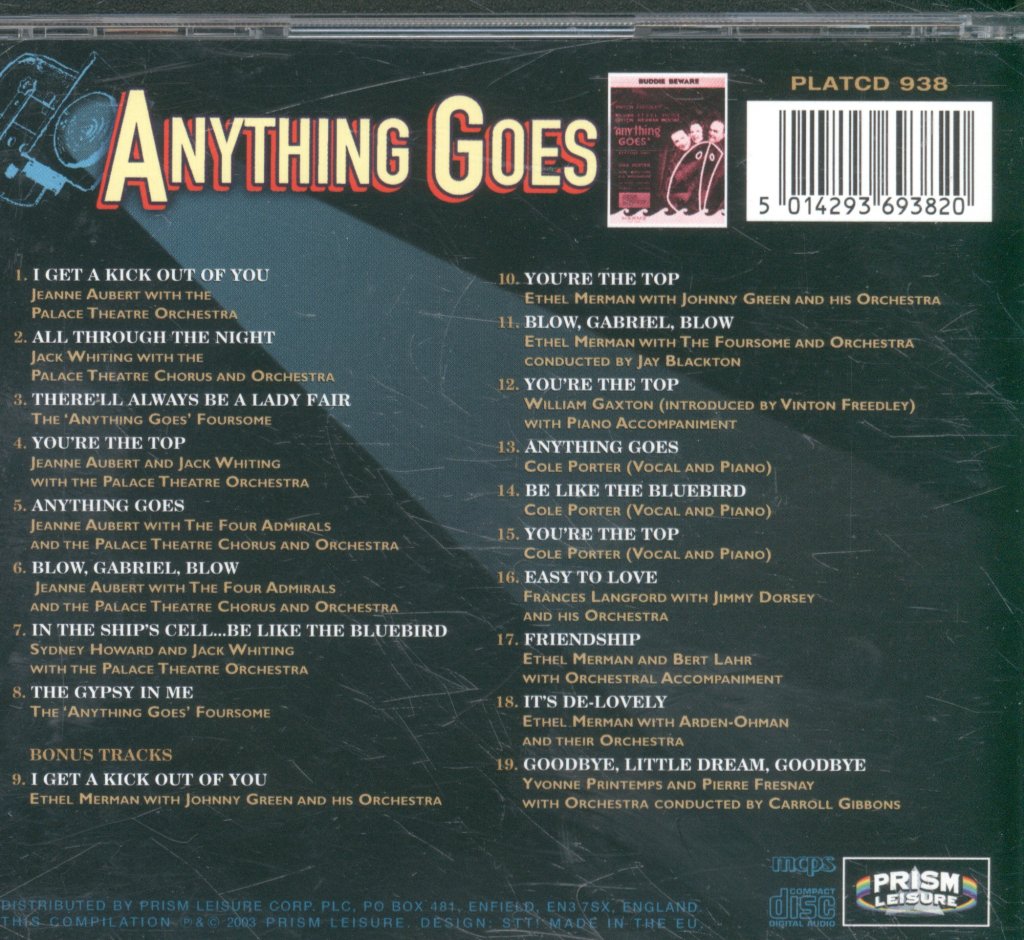 Various Artists - Anything Goes - Cd