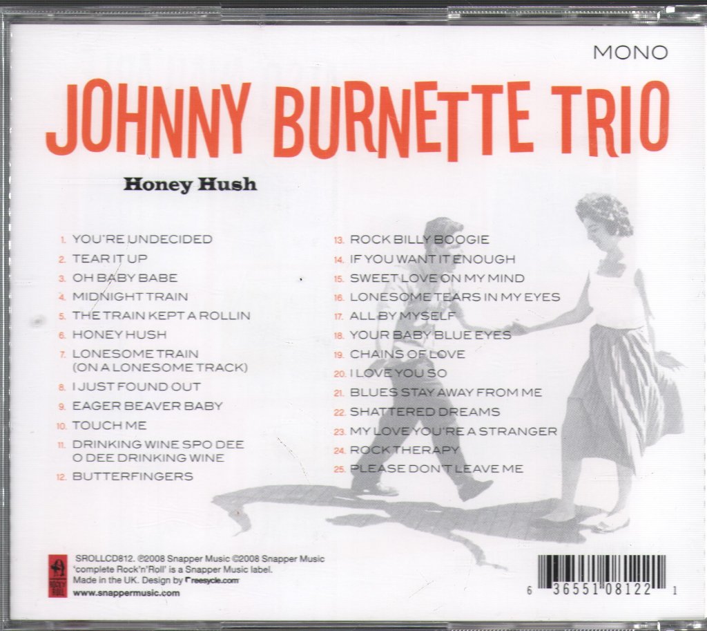 Johnny Burnette Trio - Honey Hush - Cd