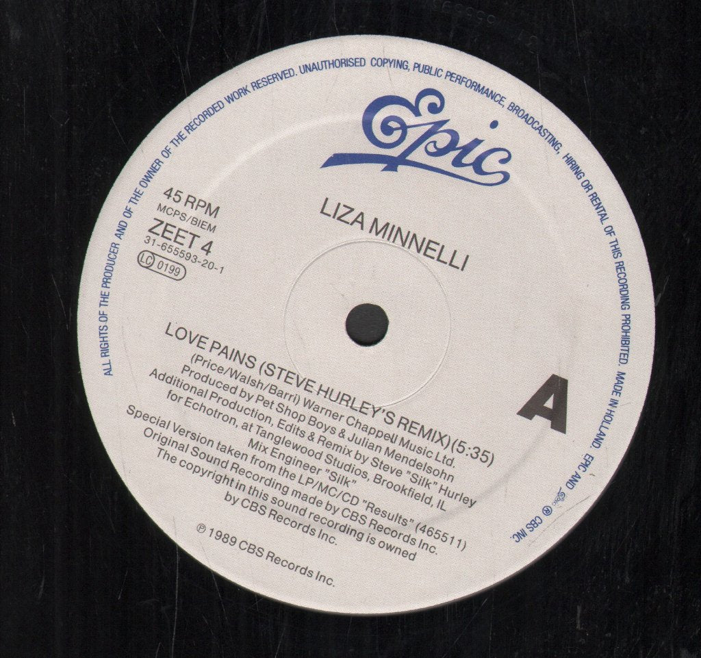 Liza Minnelli - Love Pains - 12 Inch