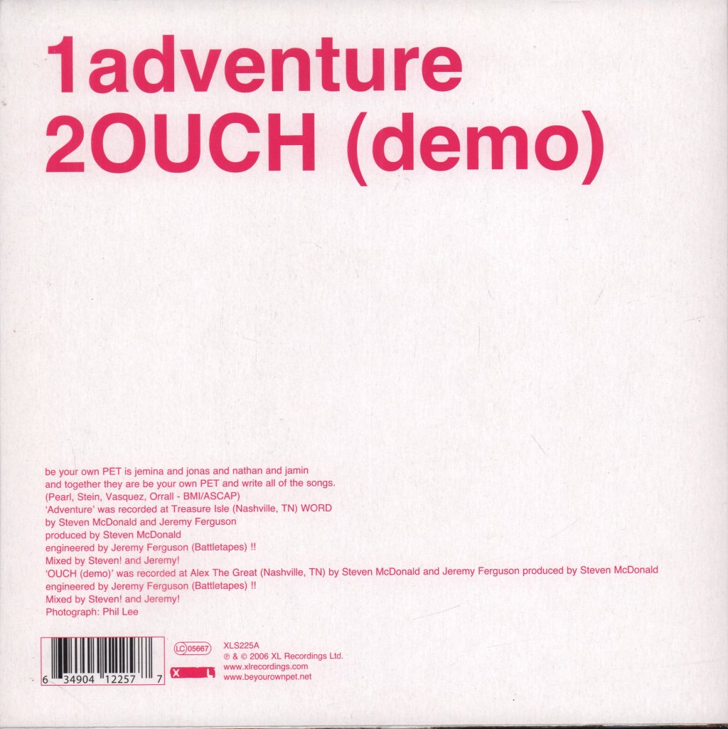 Be Your Own Pet - Adventure - 7 Inch