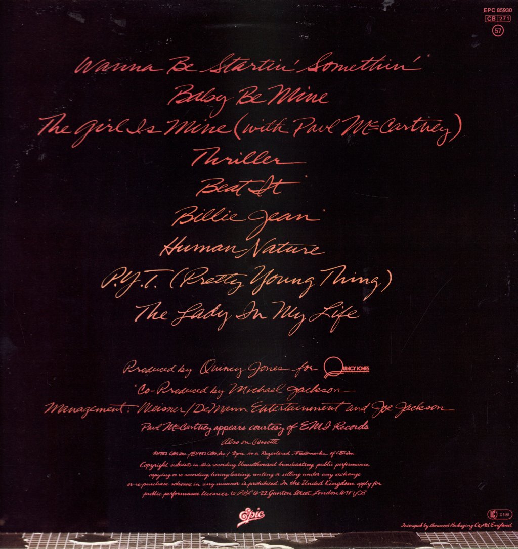 Michael Jackson - Thriller - Lp