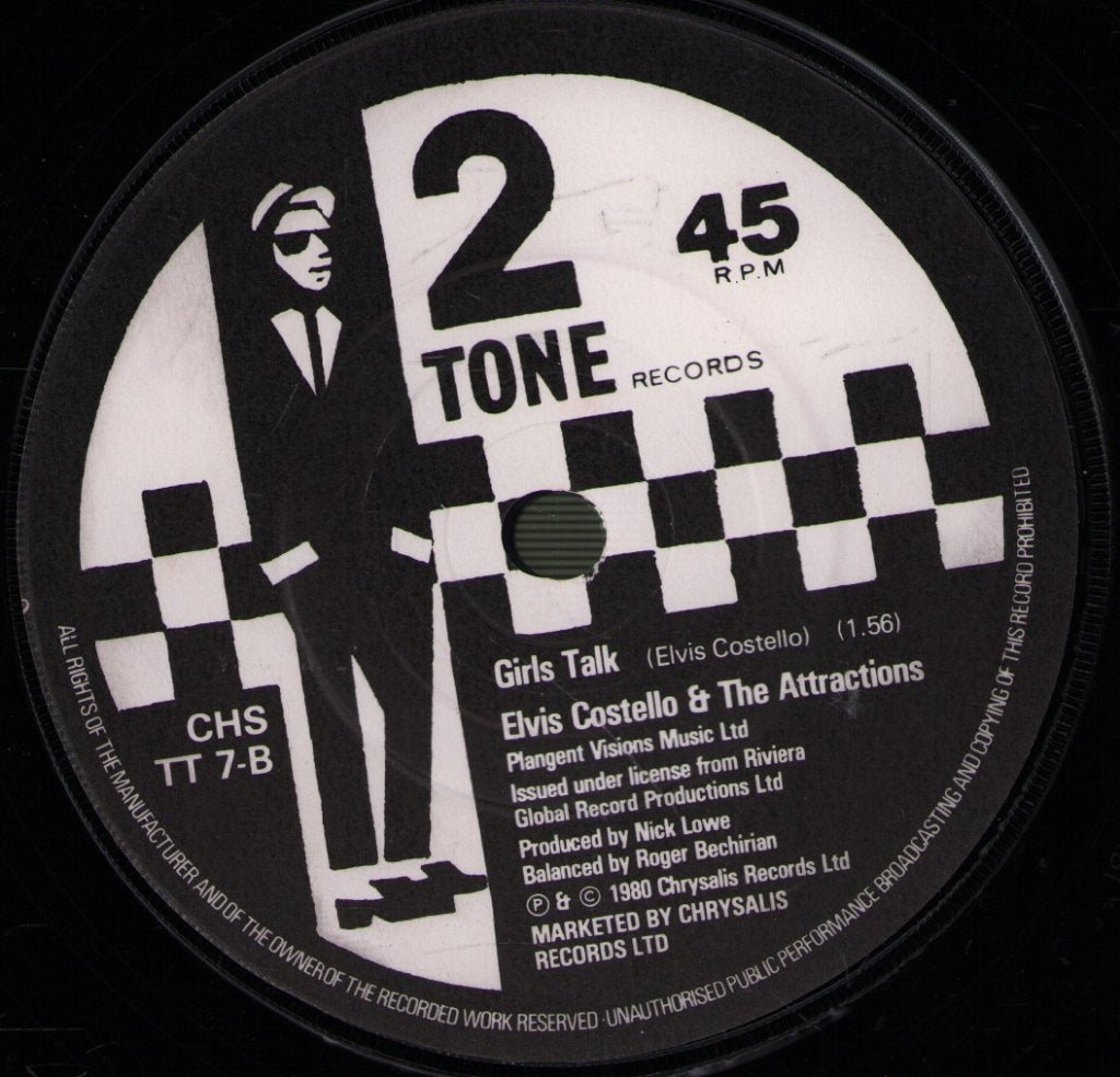 Elvis Costello & The Attractions - I Can't Stand Up For Falling Down - 7 Inch
