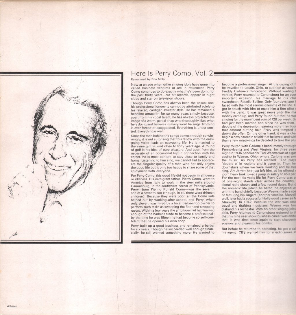 Perry Como - Here Is Perry Como Vol.2 - Double Lp