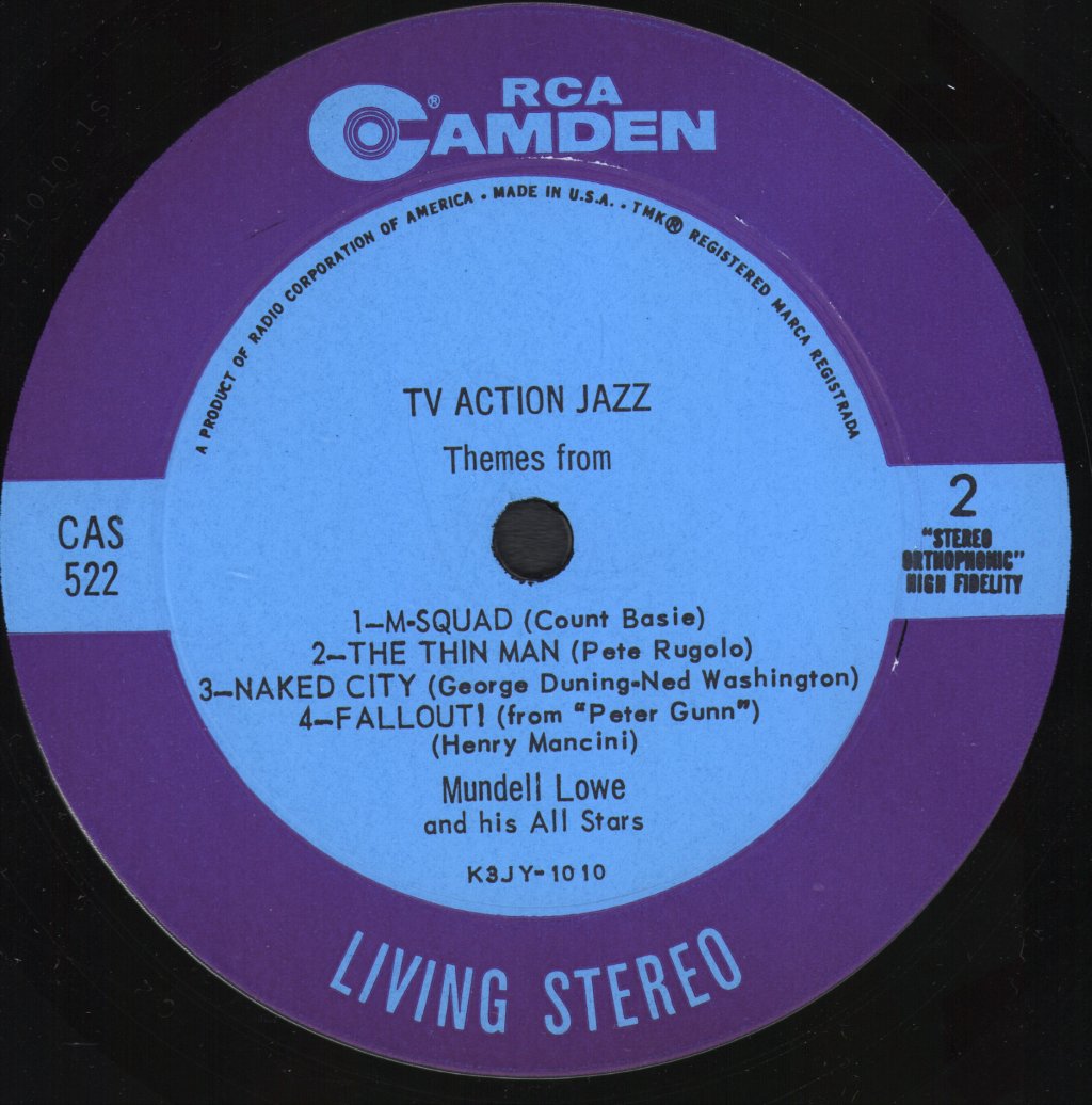 Mundell Lowe And His All Stars - TV Action Jazz! - Lp