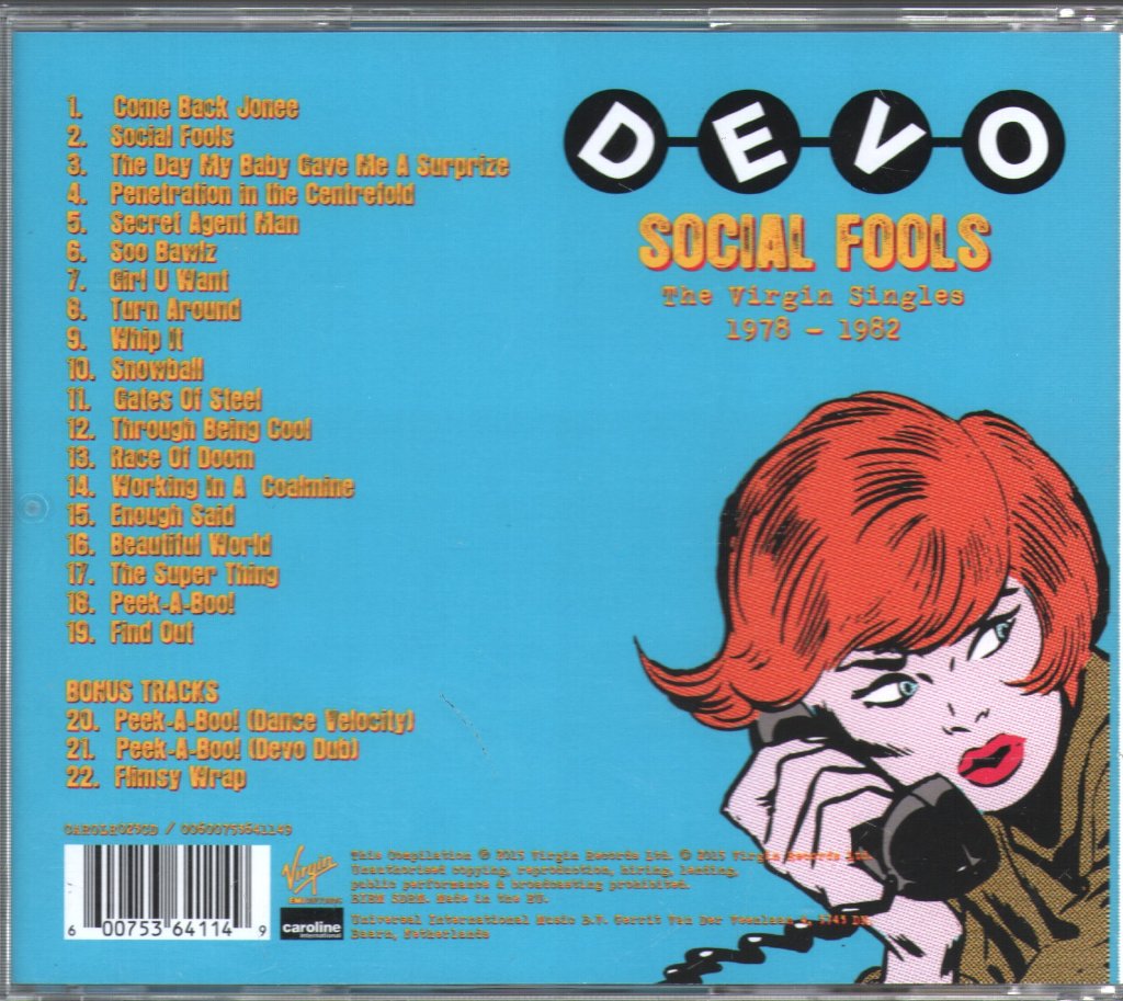 Devo - Social Fools (The Virgin Singles 1978 - 1982) - Cd