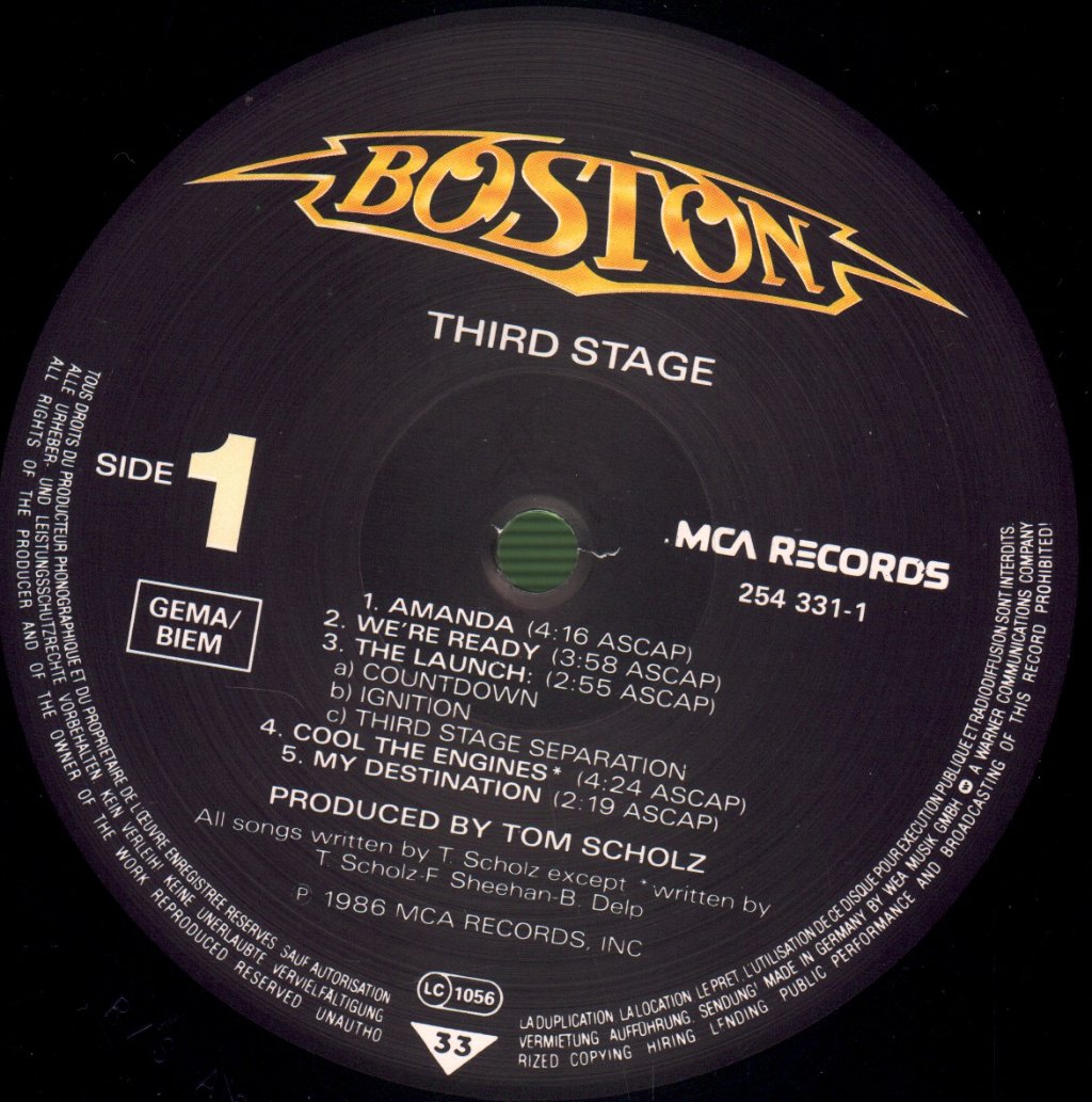 Boston - Third Stage - Lp