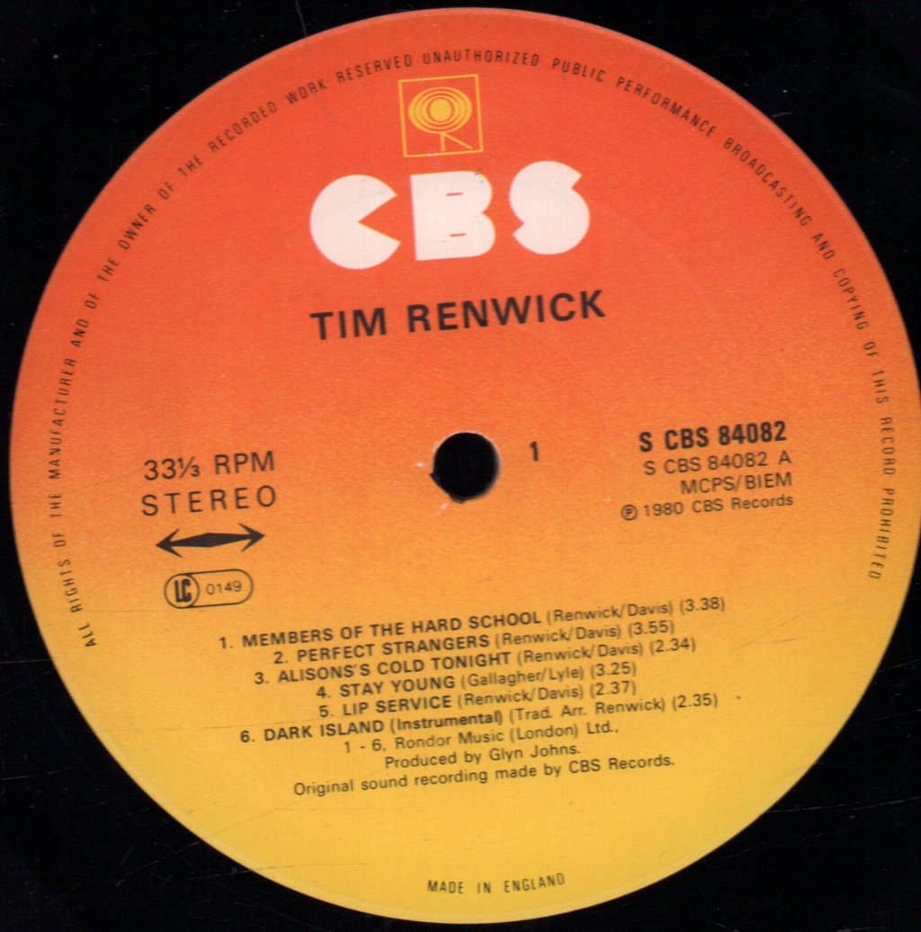 Tim Renwick - Tim Renwick - Lp