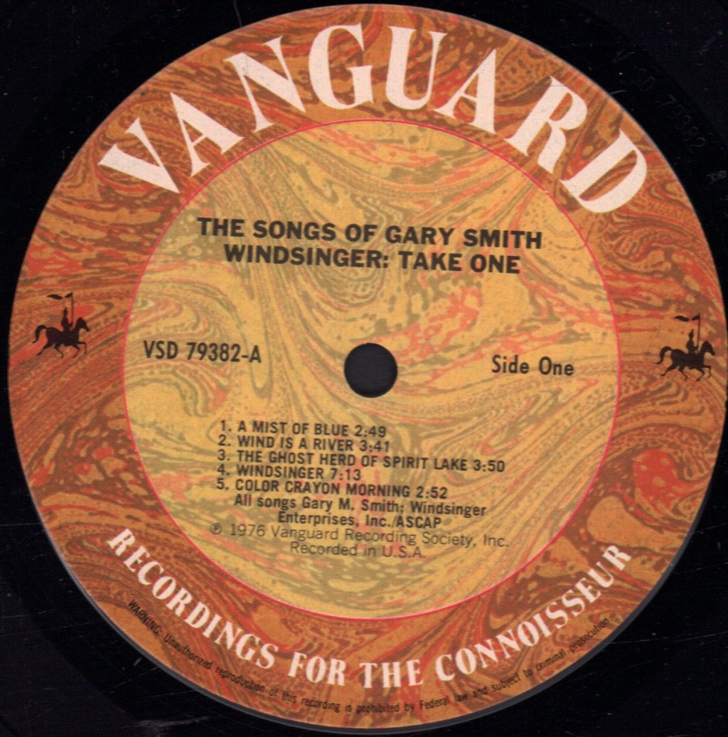 Gary Smith (Folk) - Windsinger Take One The Songs Of - Lp