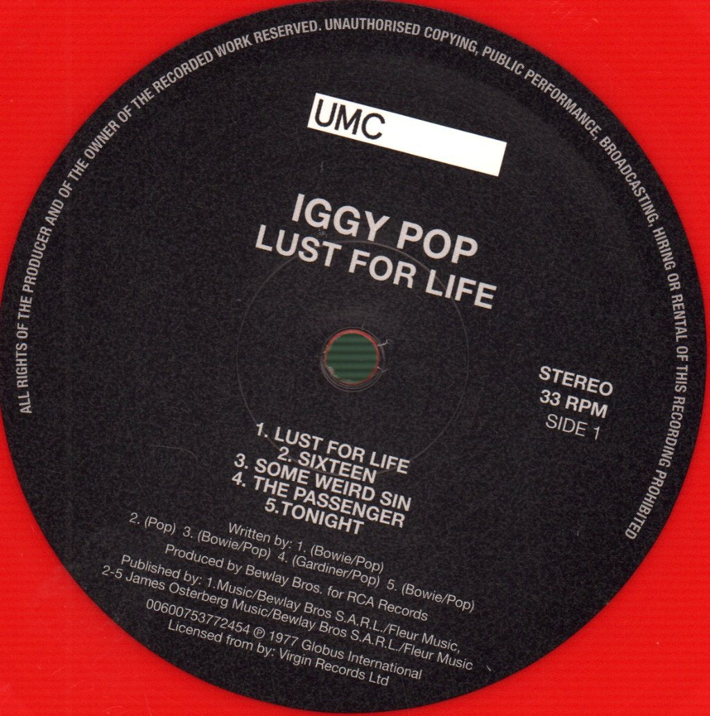 Iggy Pop - Lust For Life - Lp