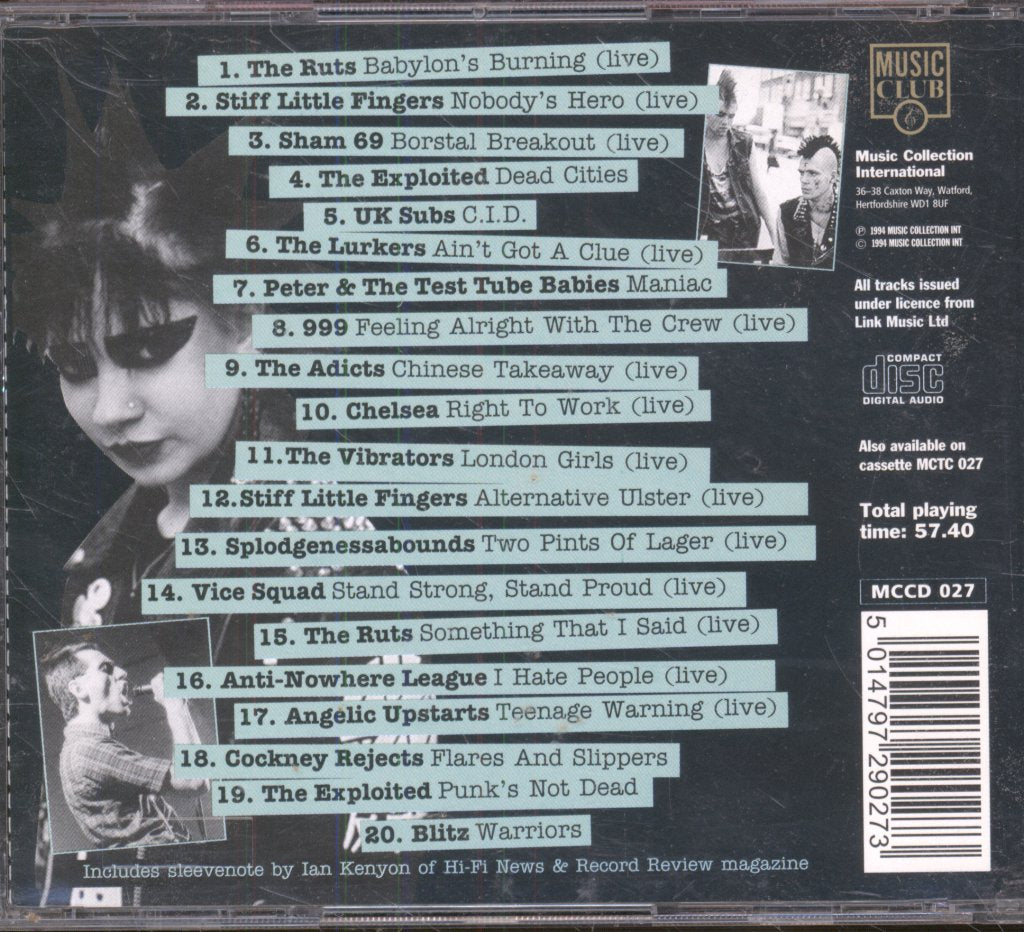Various Artists - Punk Vol. 2 Sheer Energy - Cd