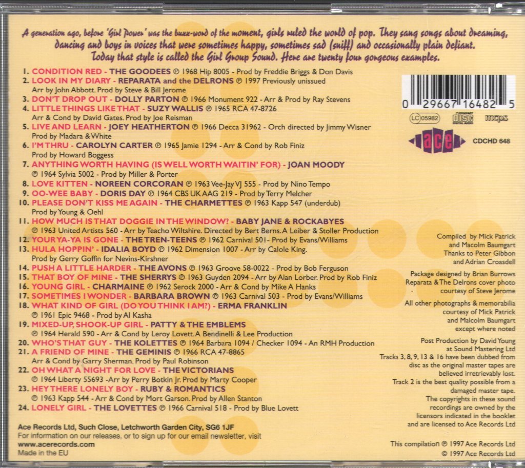 Various Artists - Where The Girls Are... - Cd