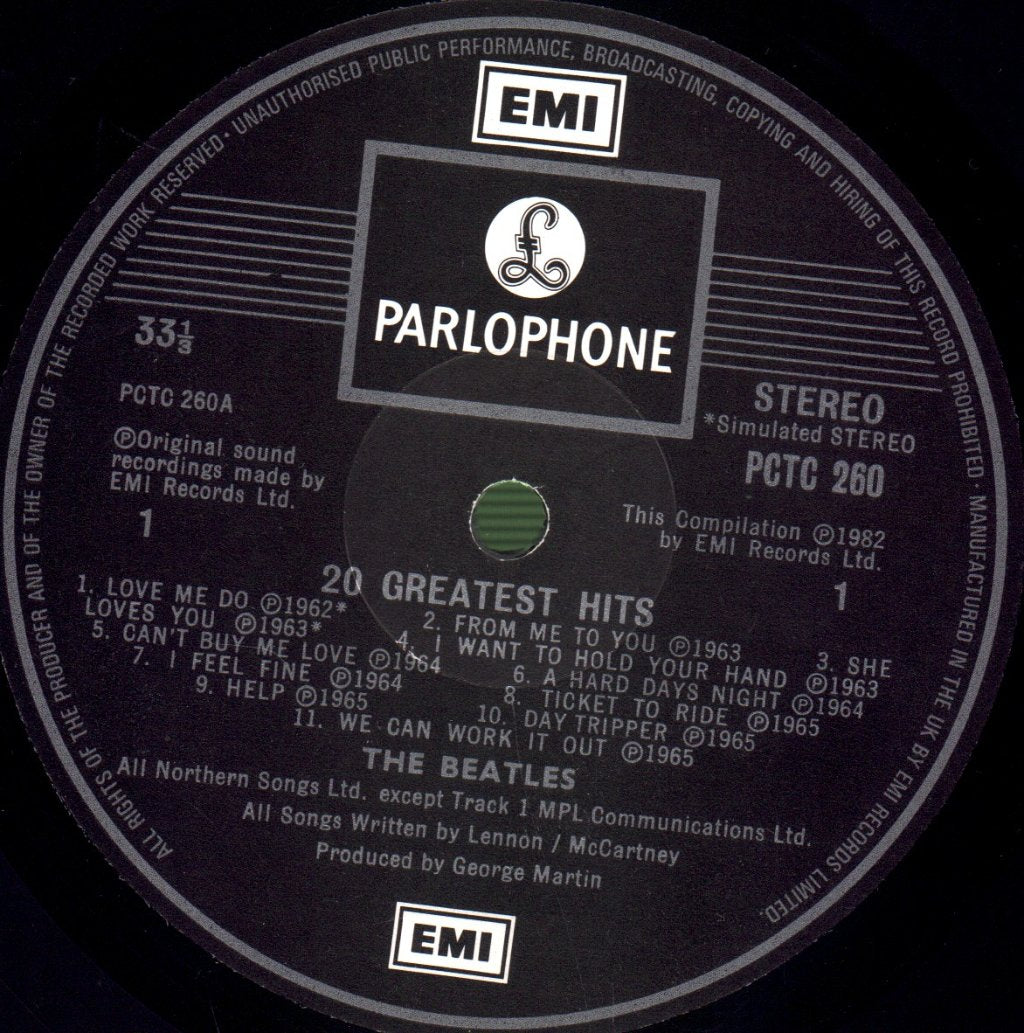 Beatles - 20 Greatest Hits - Lp