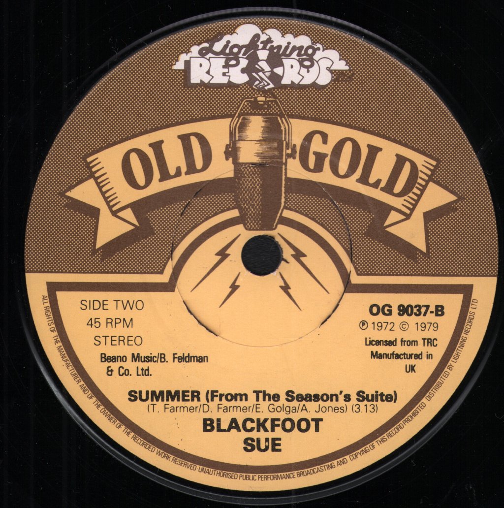 Blackfoot Sue - Standing In The Road - 7 Inch