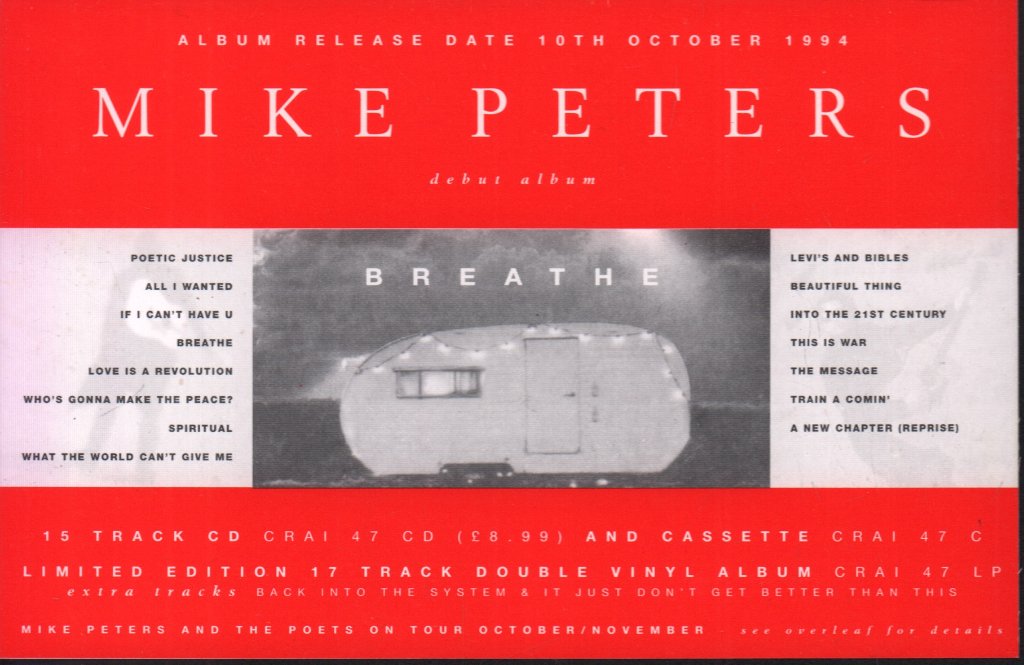 Mike Peters (alarm) - Breathe - Card