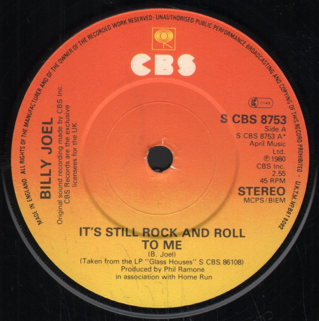 Billy Joel - It's Still Rock And Roll To Me - 7 Inch