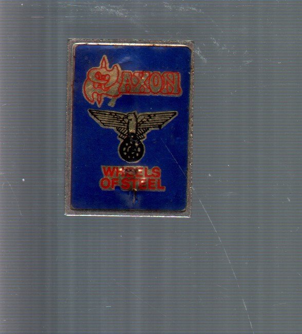 Saxon - wheels of steel - Badge