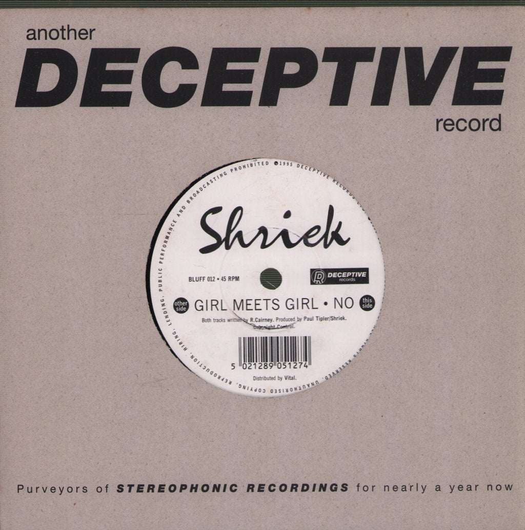 Shriek - Girl Meets Girl - 7 Inch