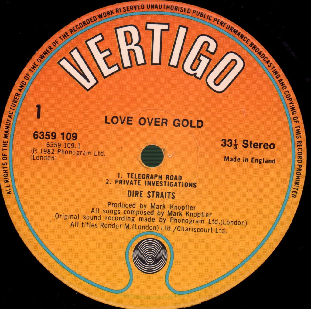 Dire Straits - Love Over Gold - Lp