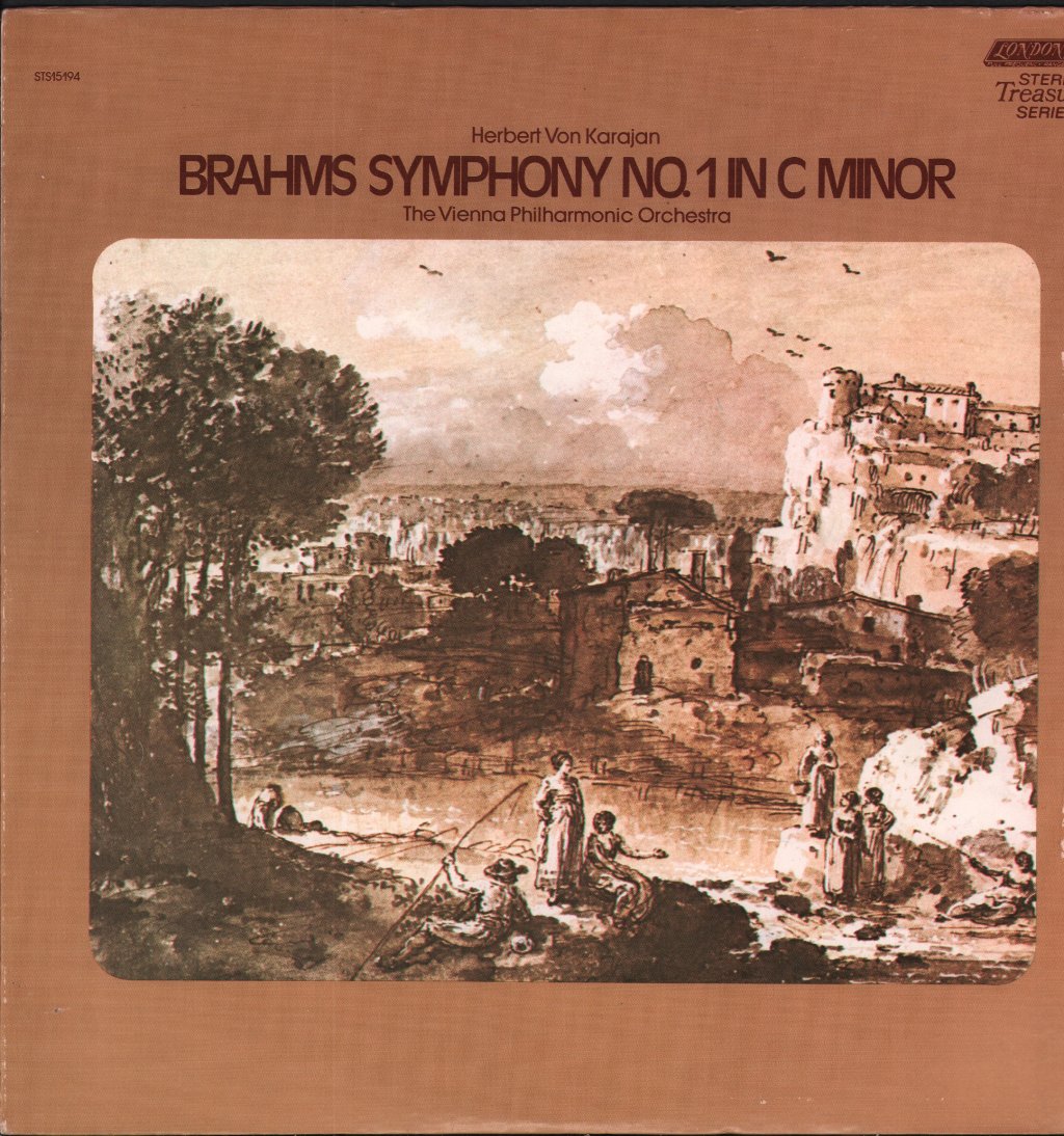 Herbert von Karajan / Vienna Philharmonic Orchestra - Brahms Symphony No.1 In C Minor, Op. 68 - Lp