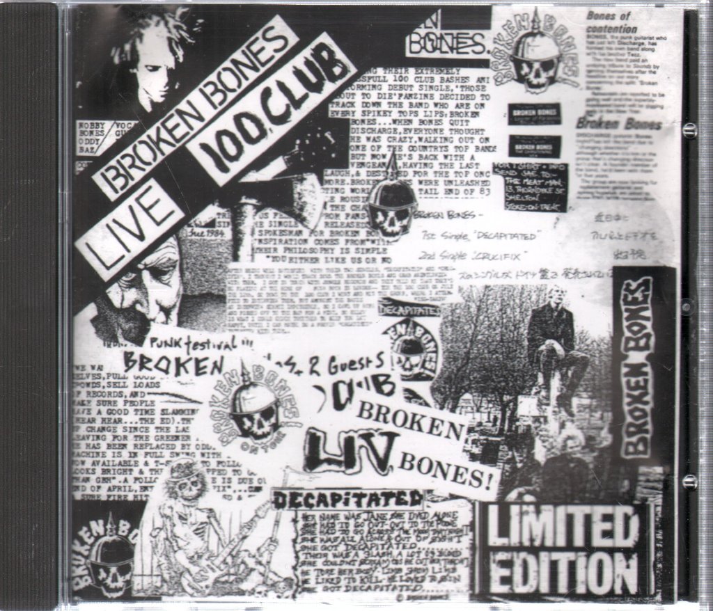 Broken Bones - Live 100 Club - Cd