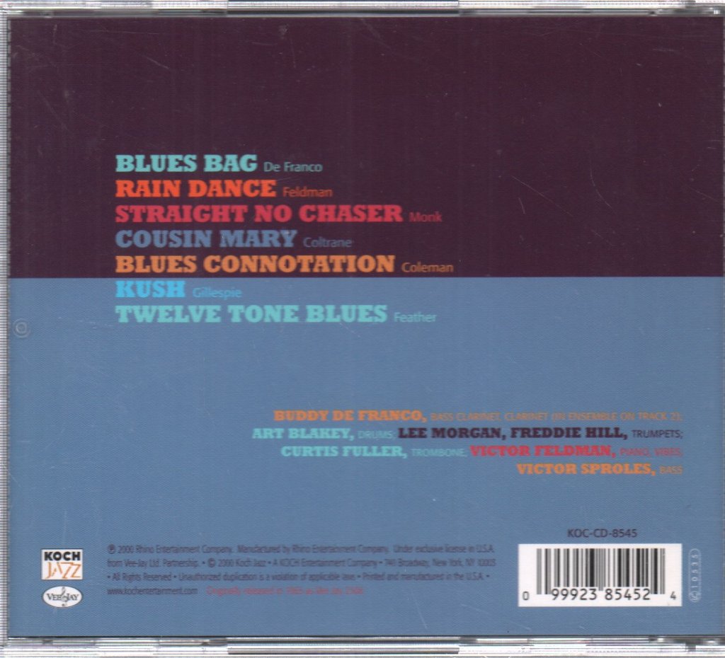 Buddy DeFranco - Blues Bag - Cd