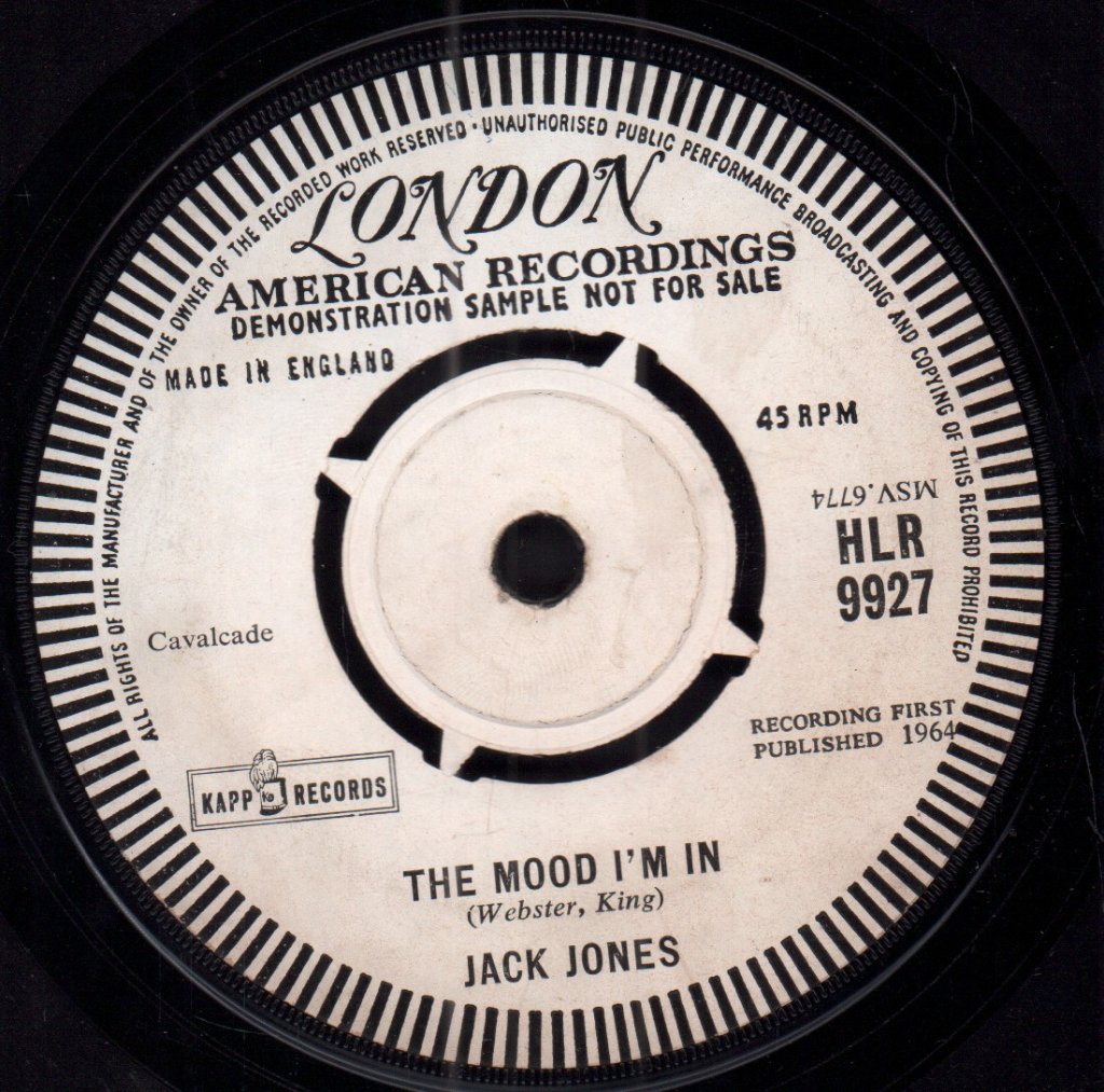 Jack Jones - Love With The Proper Stranger - 7 Inch