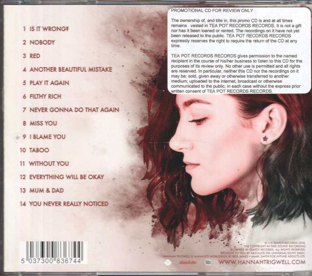 Hannah Trigwell - Red - Cd