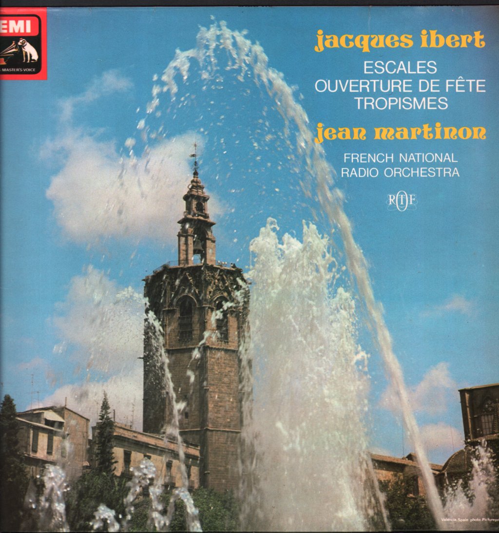 Jean Martinon / National Orchestra Of The O.R.T.F. - Jacques Ibert - Escales / Ouverture De Fête / Tropismes - Lp