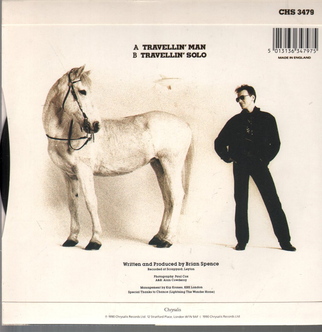 Brian Spence - Travellin' Man - 7 Inch